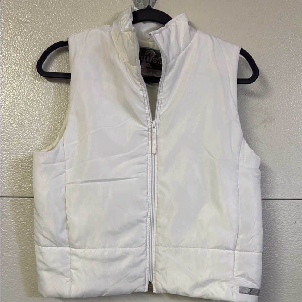 Guess White Puffer Vest